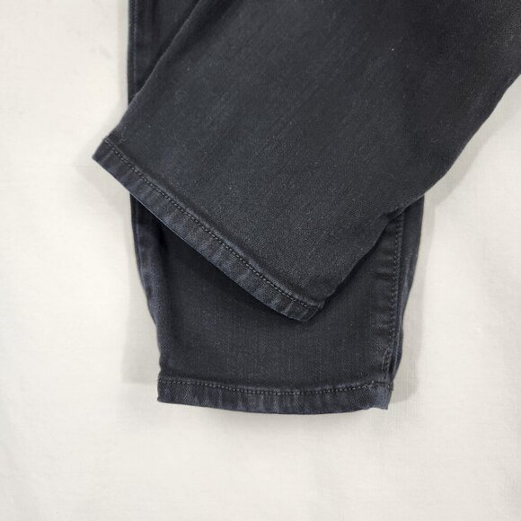 NYDJ Ami Skinny Leggings Denim Jeans Women's 12P Black Stretch Mid Rise Pants - Picture 3 of 12